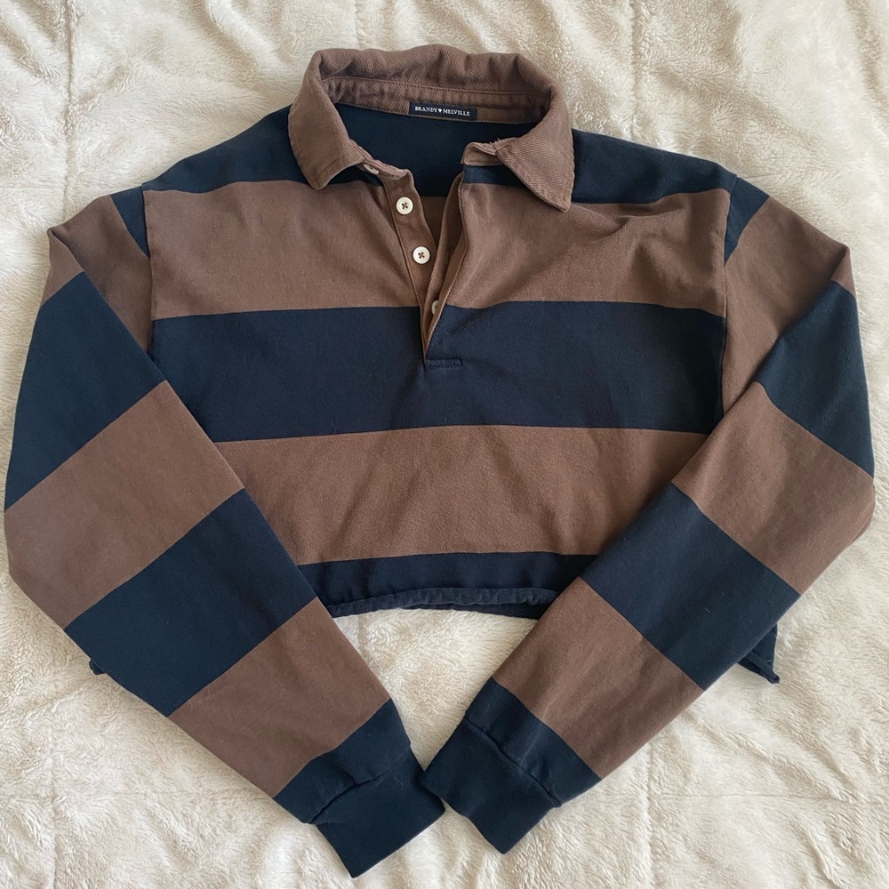 Brandy Melville/John Galt Evelyn Top Cropped Polo